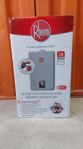 Calefont Rheem Tfis 16 Litros Gas Licuado Nuevo Sellado