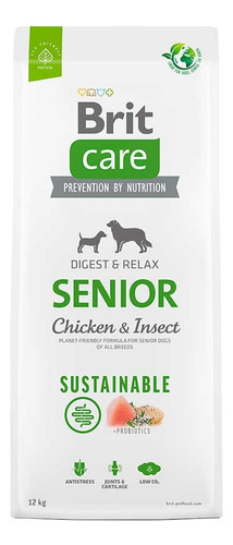 Brit Care Dog Senior Chicken Insect 12kg. Np