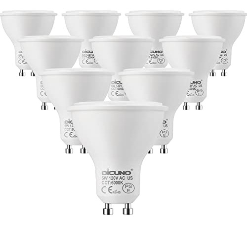 Bombillas Led Gu10 5w Blanco Luz Del Día, 6000k, 500lm,