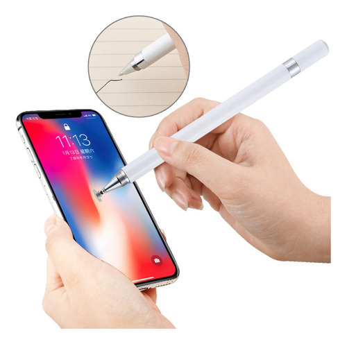 Lápiz Capacitivo Con Pantalla Táctil 2 En 1 Blanco