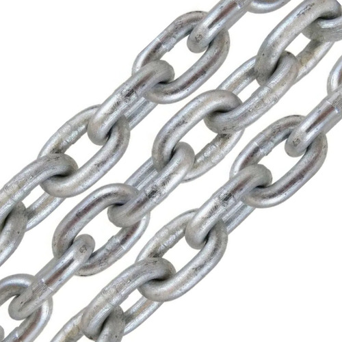 1 Metro De Corrente De Aço Galvanizado Calibrada 12mm