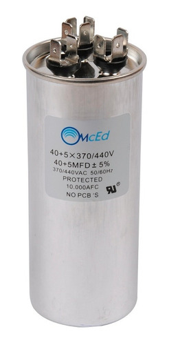 Capacitor 370-440vac 40+5 Mfd Marcha