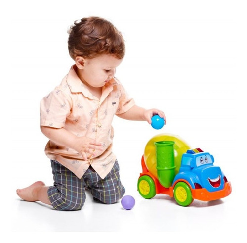 Juego De Arrastre Camioncito Mix Ball Luz Y Sonido Calesita