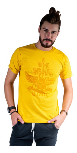 Camiseta Estampado Rock And Roll Top