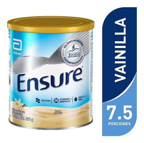 Suplemento En Polvo Ensure Sabor Vainilla En Lata De 400g Vainilla