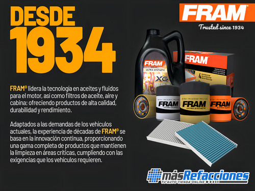 Aceite Para Motor 15w40 Fram Extra Guard 5 Litros