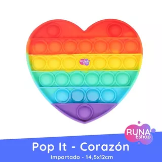 Pop It Corazón - Importado Multicolor Antiestrés Fidget