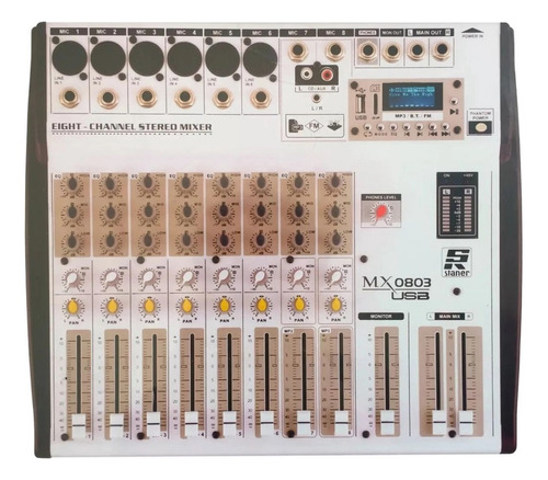 Misturador De Audio 8 Canais Mx-08.03usb Staner