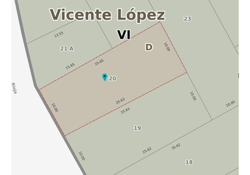 Ideal Terreno De 256m2 Con Casa Para Demoler, Ubicado En La Lucila, Vicente Lopez.