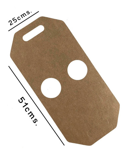 50 Hojas Porta Vaso Doble Autoarmable