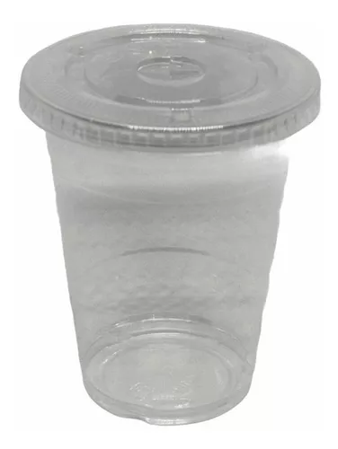 Vaso Transparente PET + Tapa Plana