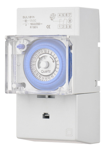Js Interruptor Temporizador Mecánico De 24 Horas, Dc, 12 V,