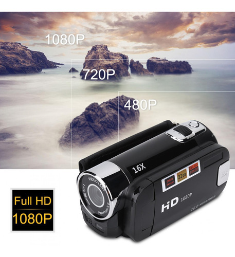 Full Hd 270° Rotação 1080p 16x Digital Filmadora Vídeo Dv