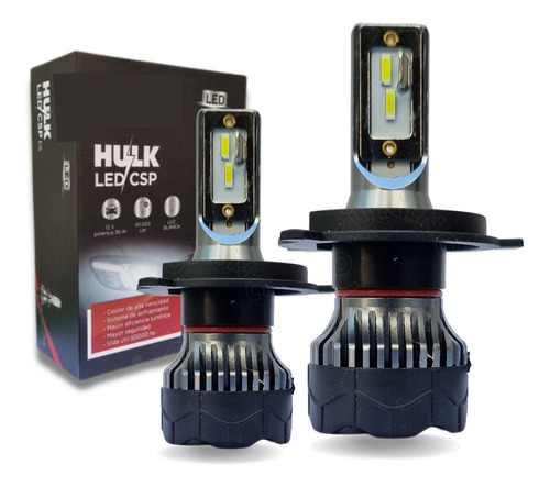 Juego Cree Led Hulk E5 Csp X2 Lamparas H4 40.000lm