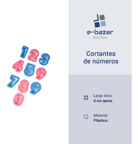 Moldes Cortantes Para Torta De Numeros Plástico
