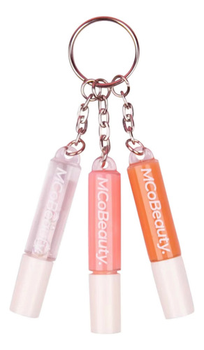 Mcobeauty 3-in-1 Gloss Keyring Lip Gloss Mini Con Llavero Tricolor