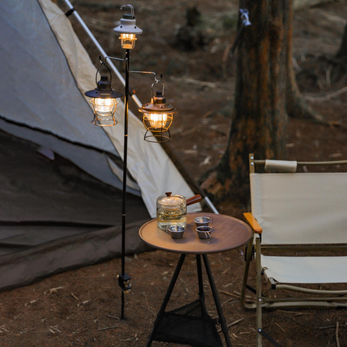 Soporte De Linterna Para Acampar Percha Ligera Desmontable