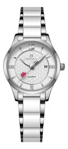 Reloj De Moda De Cerámica Con Diamantes