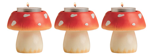 Chunche Cute Mushroom Candle Holder Set Of 3, Candle Holder.