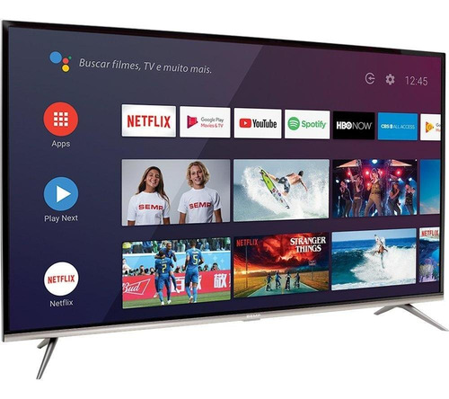 Imagem 2 de 2 de Smart Tv Led 50 Semp Sk8300 4k Hdr Android Wi-fi 3