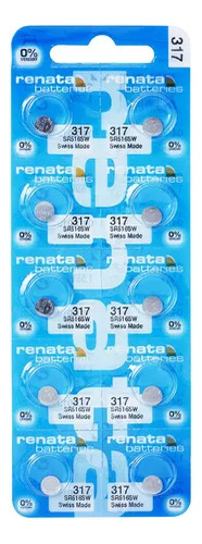 Bateria 317 Sr516sw 1.55v Renata Cartela Com 10 Unidades
