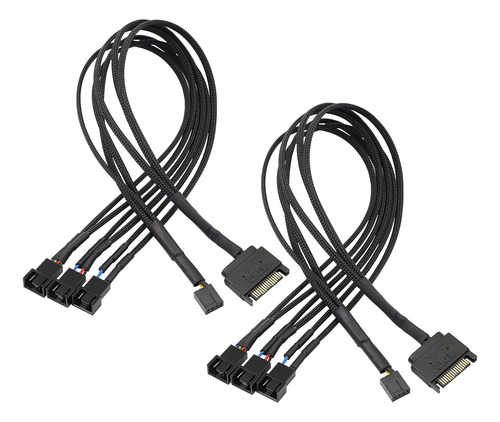 Xmsjsiy Sata A 3 Pines 4 Pines Pwm Adaptador De Ventilador H