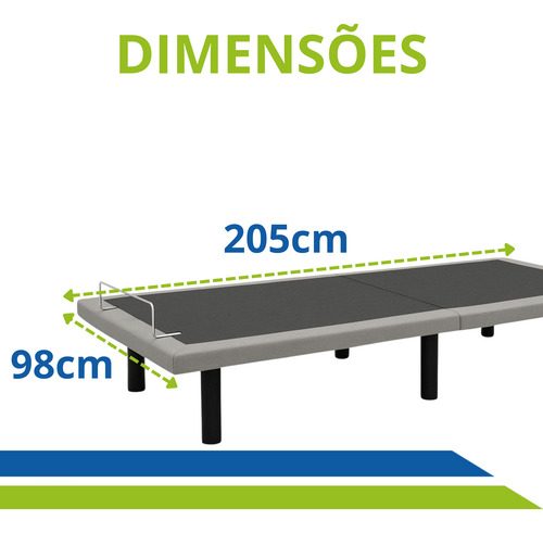 Cama Articulada Motorizada Resistente Até 341kg Obeso Idoso