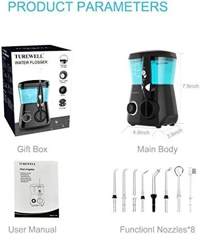 Irrigadro Eléctrico Para Dientes/aparatos Ortopédicos-negro