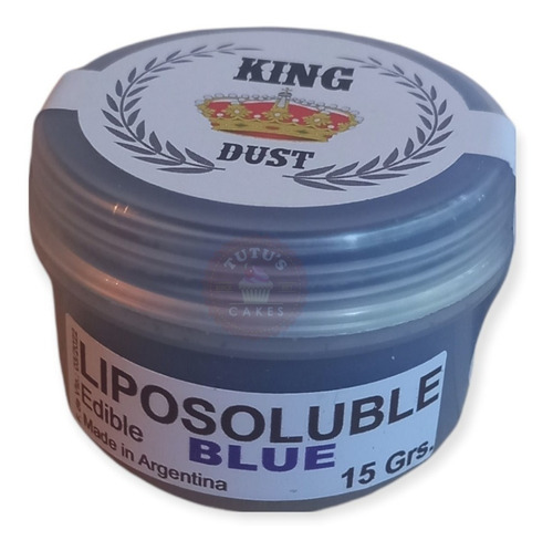 Colorante Liposoluble Polvo Comestible Azul King Dust 15grs