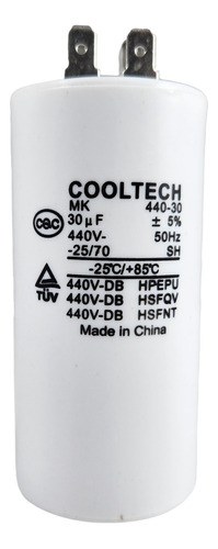 Capacitor De Marcha 30uf 440v Motores Aire Acondicionado