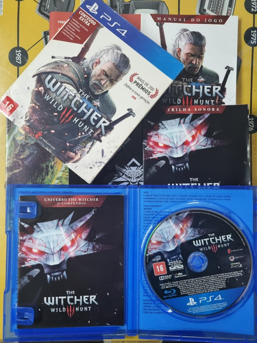 The Witcher 3 Wild Hunt Com Luva E Mais - Fisico Ps4 Usado (Usado)