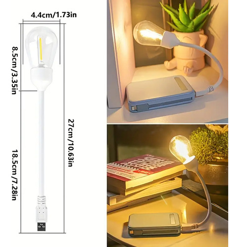 X2 Lampara Led Usb Portatil Para Lectura Interiores