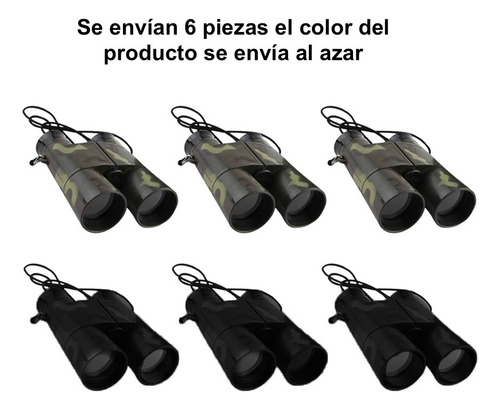 Binoculares De Juguete Niños Telescopio Camuflaje 6 Piezas
