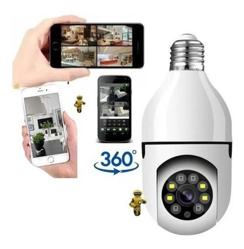 Lámpara espía Ip Camera Seguraca Panoramic Wifi