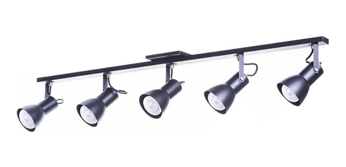 Spot Trilho Direcionável C/5 Soquete E27 Aluminio Decoracoes