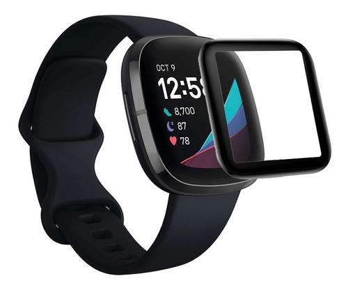 Combo De 3 Micas 3d De Tpu De Lujo Para Fitbit Versa 3