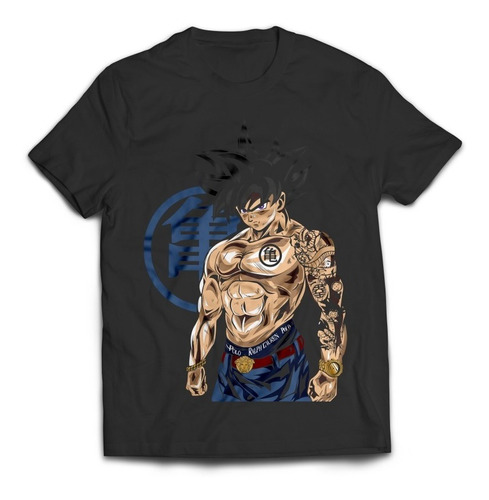 Playera Cuello Redondo Goku Rasearte