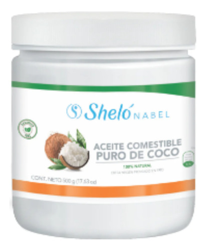 Aceite De Coco Comestible Extravirgen Sheló Nabel S801 500g