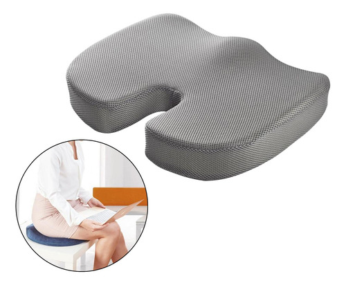 Cojín Del Asiento De Espuma De Memoria-cojín Gris