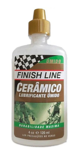 Lubrificante Finish Line Ceramica Umido Durabilidade Max 120