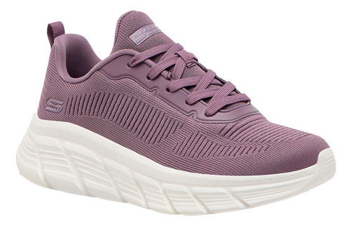 Skechers Bobs B Flex Hi Corredor Para Dama Color Morado