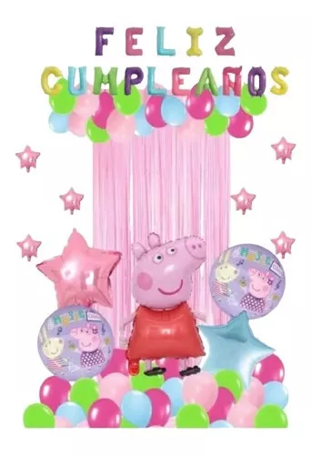 Pack de decoración de cumpleaños de peppa pig
