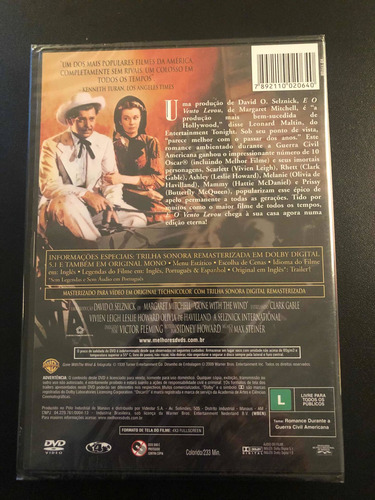 Imagem 2 de 2 de Dvd E O Vento Levou - Duplo - Lacrado Novo