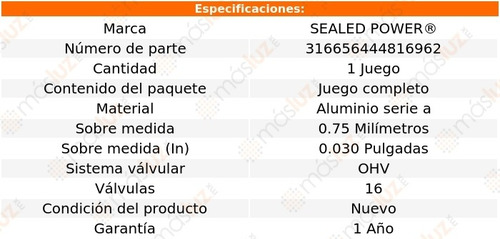 Kit Metales Biela 0.030 K20 Suburban V8 7.4l 85 Sealed Power