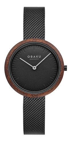 Reloj Obaku Denmark V245lxbbmb Trae Lille Clásico Charcoal C