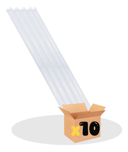 Lámparas Led De Techo Tipo Regleta 24 Watts Luz Blanca Fría 1440lm 10 Piezas
