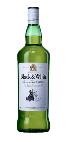 Imagem 1 de 3 de Whisky Escocês 8 Anos 1 Litro Black & White