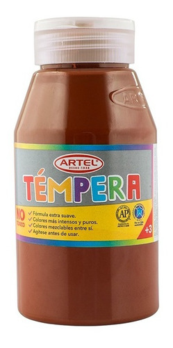 Frasco Tempera Artel 250ml - Todos Los Colores