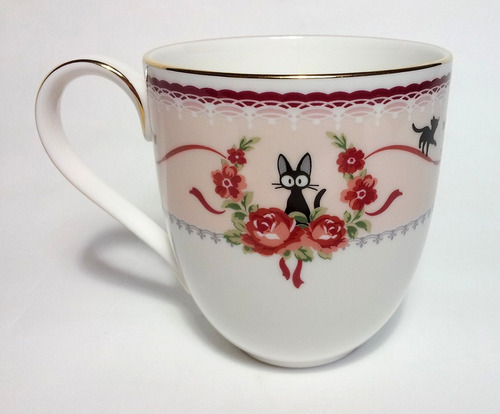 Noritake Kiki's Delivery Service Jiji Mugcup Pink Studio Ghi