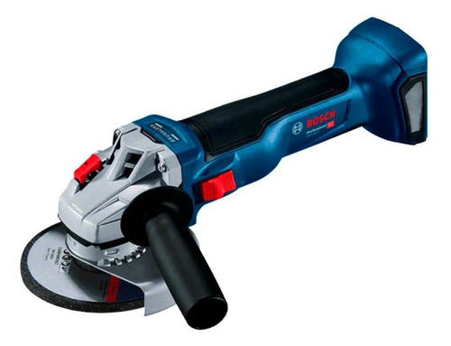 Amoladora angular inalámbrica Bosch Professional GWS 18V-10 color azul 1000 W y accesorio